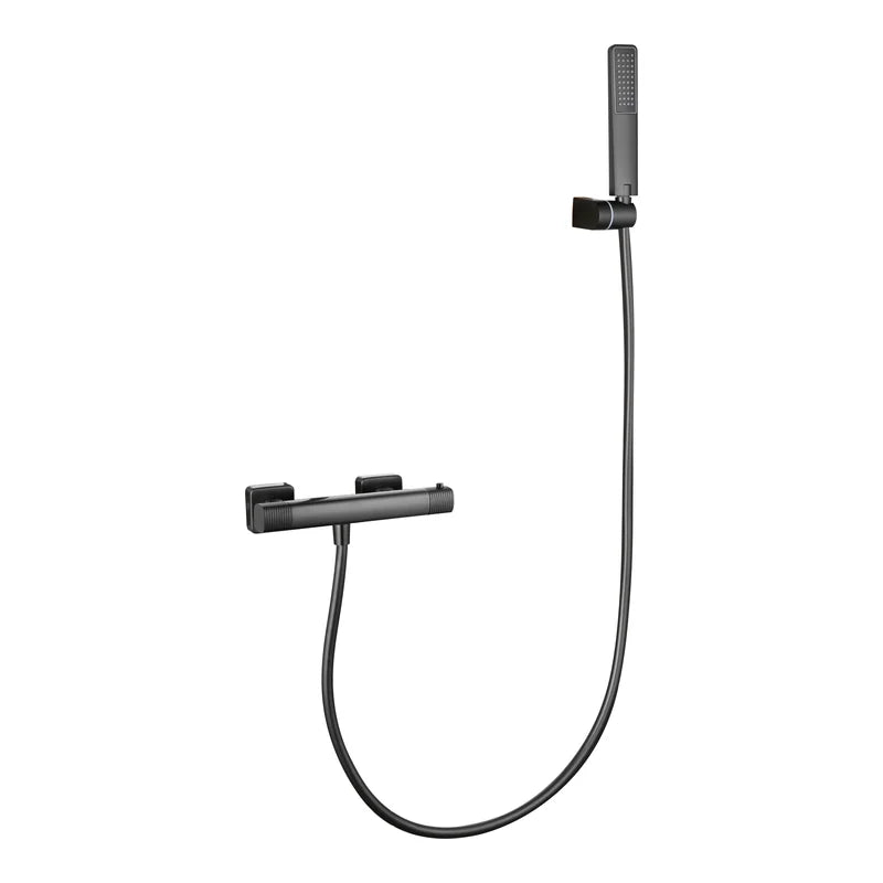 Kit Ducha Termostático Firenze Black Gun Metal Imex Black gun metal