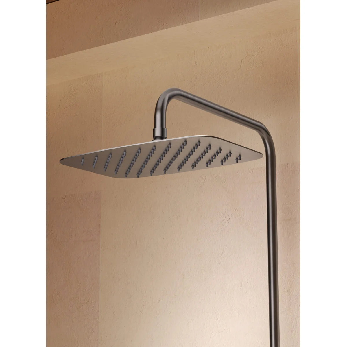 Conjunto Ducha Termostático Firenze Imex Oro rosa cepillado en ambiente