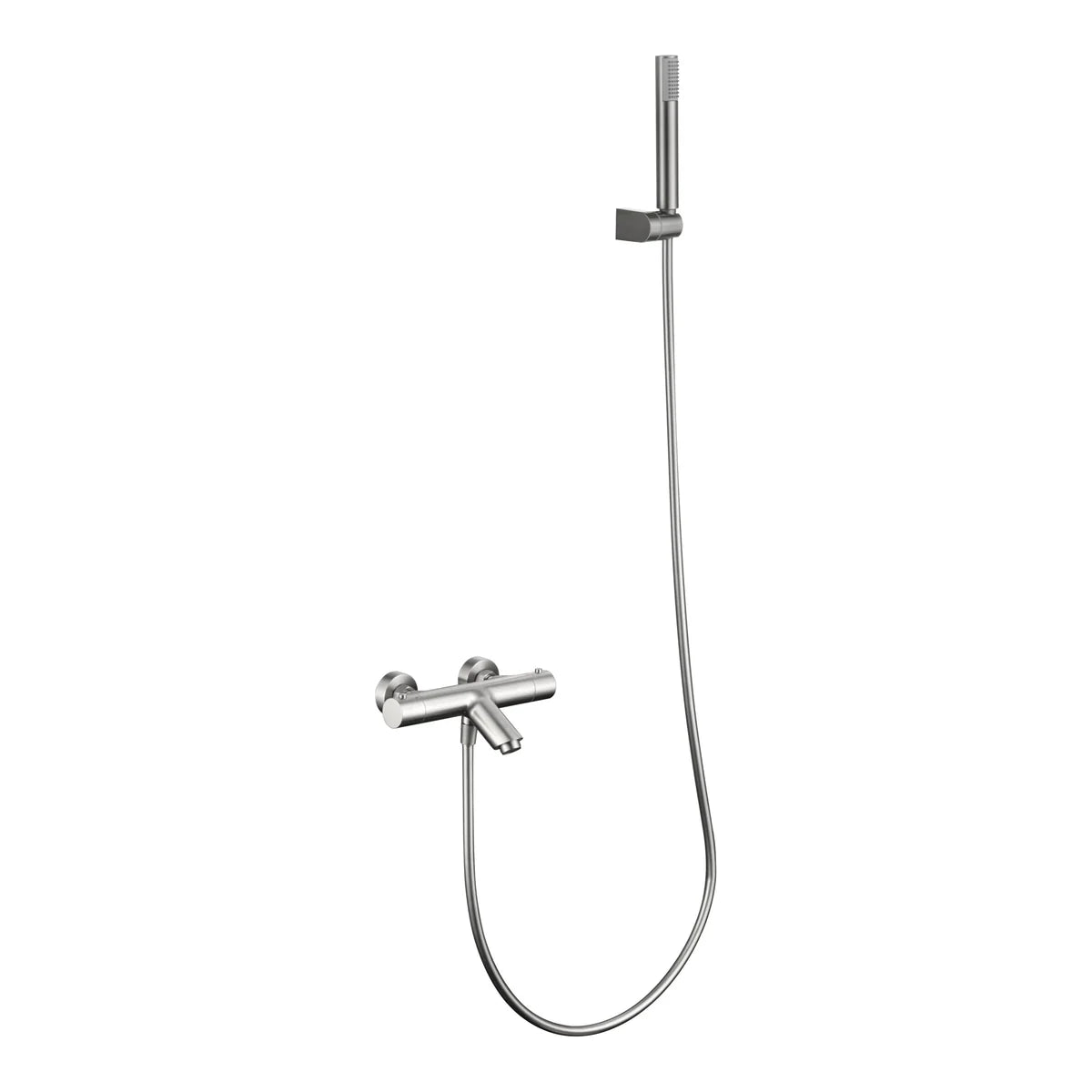 Monza Brushed Nickel Thermostatic Bath/Shower Kit