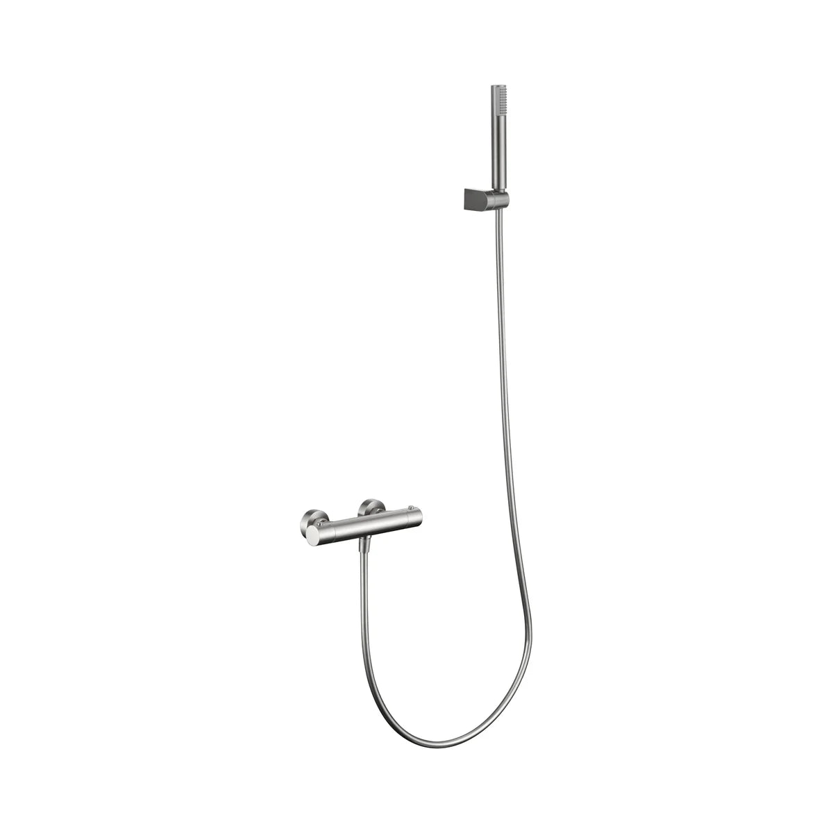 Kit ducha termostático Monza Imex níquel cepillado - principal - Imex