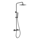 Conjunto ducha termostático Toscana black gun metal Imex
