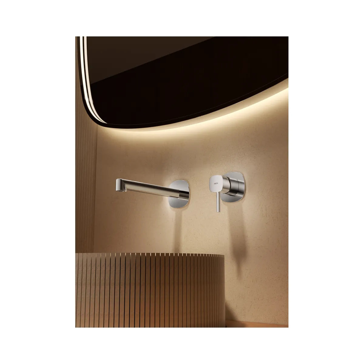 Monomando Empotrado Lavabo Toscana Níquel Cepillado Imex - ambiente_2 - Imex