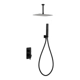 Conjunto ducha monomando empotrado Arezzo negro mate Imex