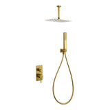 Conjunto ducha monomando empotrado Arezzo oro cepillado Imex