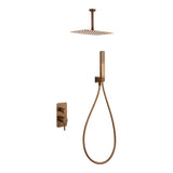 Conjunto Ducha Monomando Empotrado Arezzo Oro Rosa Cepillado Imex