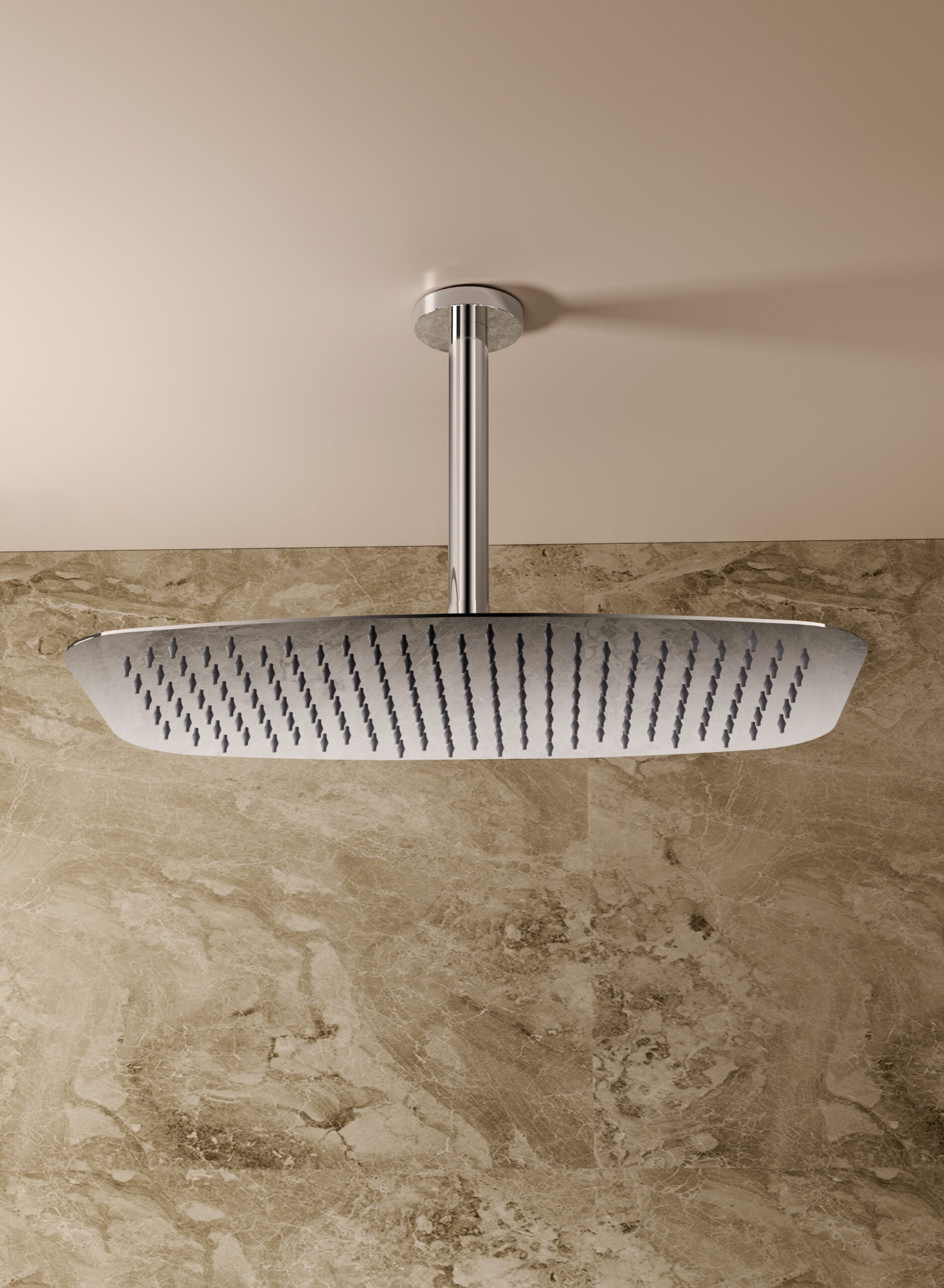 Conjunto Ducha Monomando Empotrado Arezzo Imex Oro rosa cepillado en ambiente