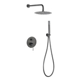 Conjunto ducha monomando empotrado Bless black gun metal Imex