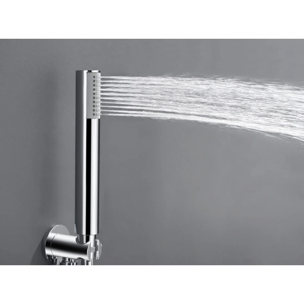 Conjunto Ducha Monomando Empotrado Bless Imex Oro rosa cepillado en ambiente