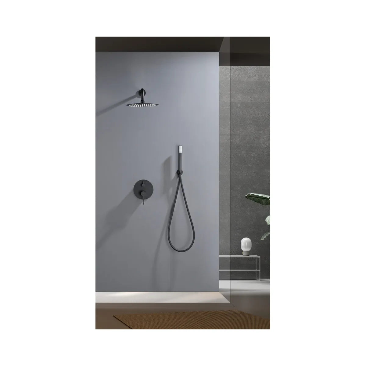 Conjunto Ducha Empotrado Imex Bless Negro Mate - ambiente_1 - Imex