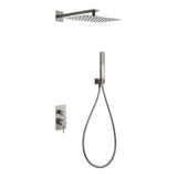 Conjunto Ducha Monomando Empotrado Firenze Níquel Cepillado Imex