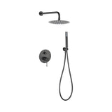 Conjunto ducha monomando empotrado Genova black gun metal Imex