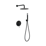 Conjunto ducha monomando empotrado Genova negro mate Imex