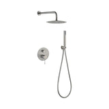 Conjunto ducha monomando empotrado Genova níquel cepillado Imex