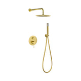Conjunto ducha monomando empotrado Genova oro cepillado Imex