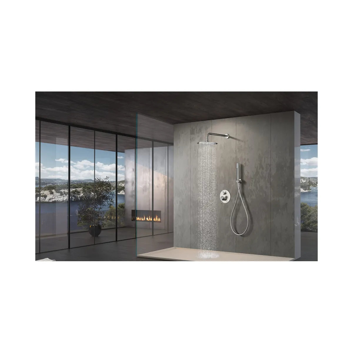 Ducha Monza Níquel Cepillado Imex - Compra Ahora - ambiente_1 - Imex