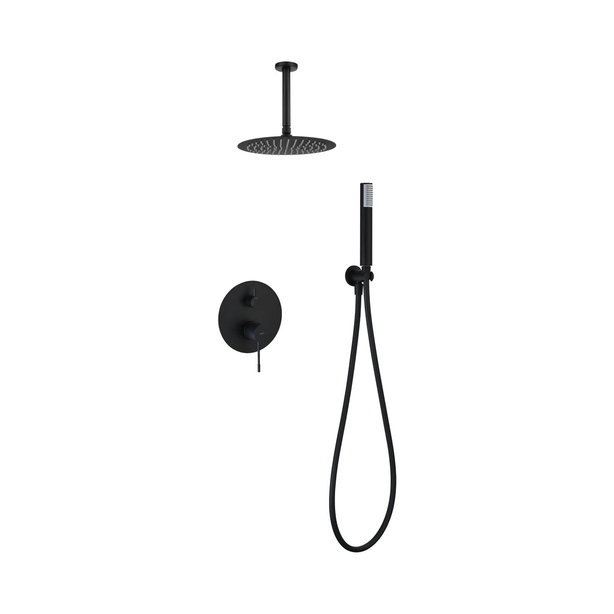 Conjunto Ducha Monomando Empotrado Imex Negro Mate - principal - Imex