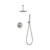 Conjunto ducha monomando empotrado Piamonte níquel cepillado Imex