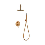 Conjunto Ducha Monomando Empotrado Piamonte Oro Rosa Cepillado Imex