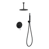 Conjunto ducha monomando empotrado Palau negro mate Imex