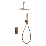 Conjunto Ducha Monomando Empotrado Sassari Oro Rosa Cepillado Imex