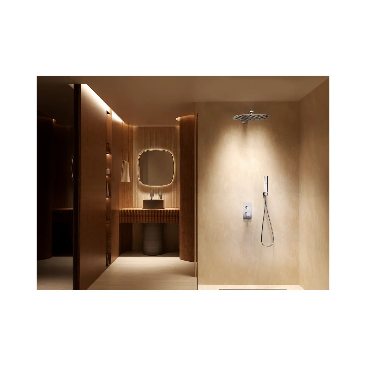 Compra Conjunto Ducha Imex Toscana Níquel Cepillado - ambiente_1 - Imex