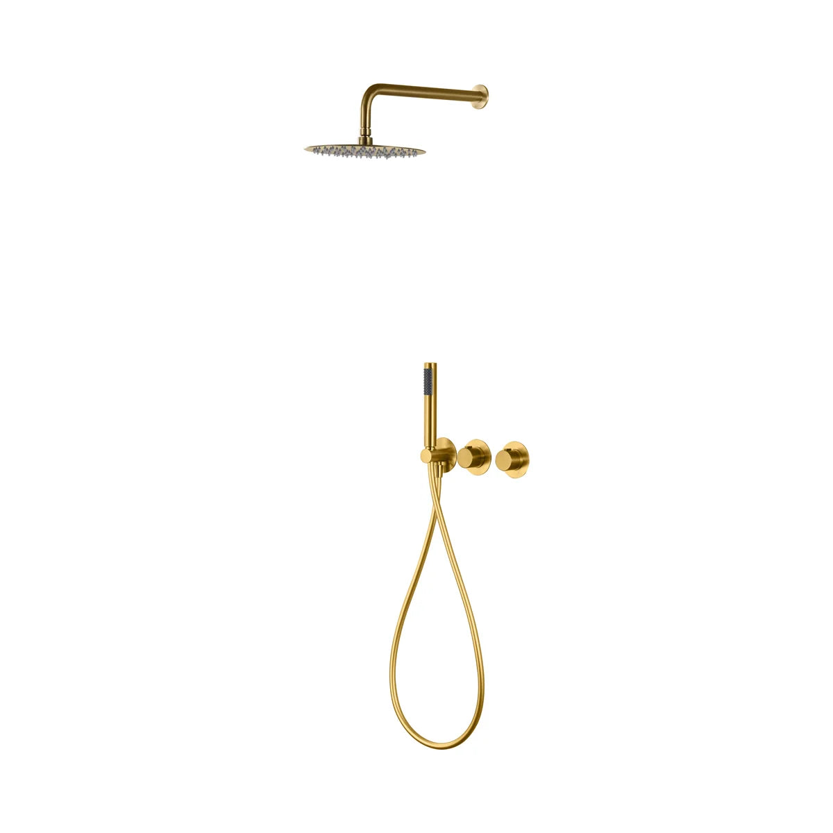 Conjunto Ducha Termostático Imex Assen Oro Cepillado - principal - Imex