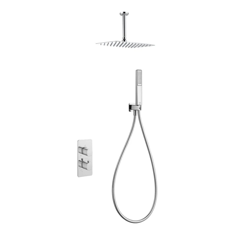 Conjunto Ducha Termostático Empotrado Arezzo Imex Cromo