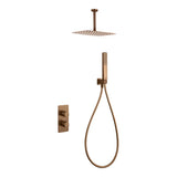 Conjunto Ducha Termostático Empotrado Arezzo Oro Rosa Cepillado Imex