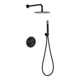 Conjunto ducha termostático empotrado Bless negro mate Imex