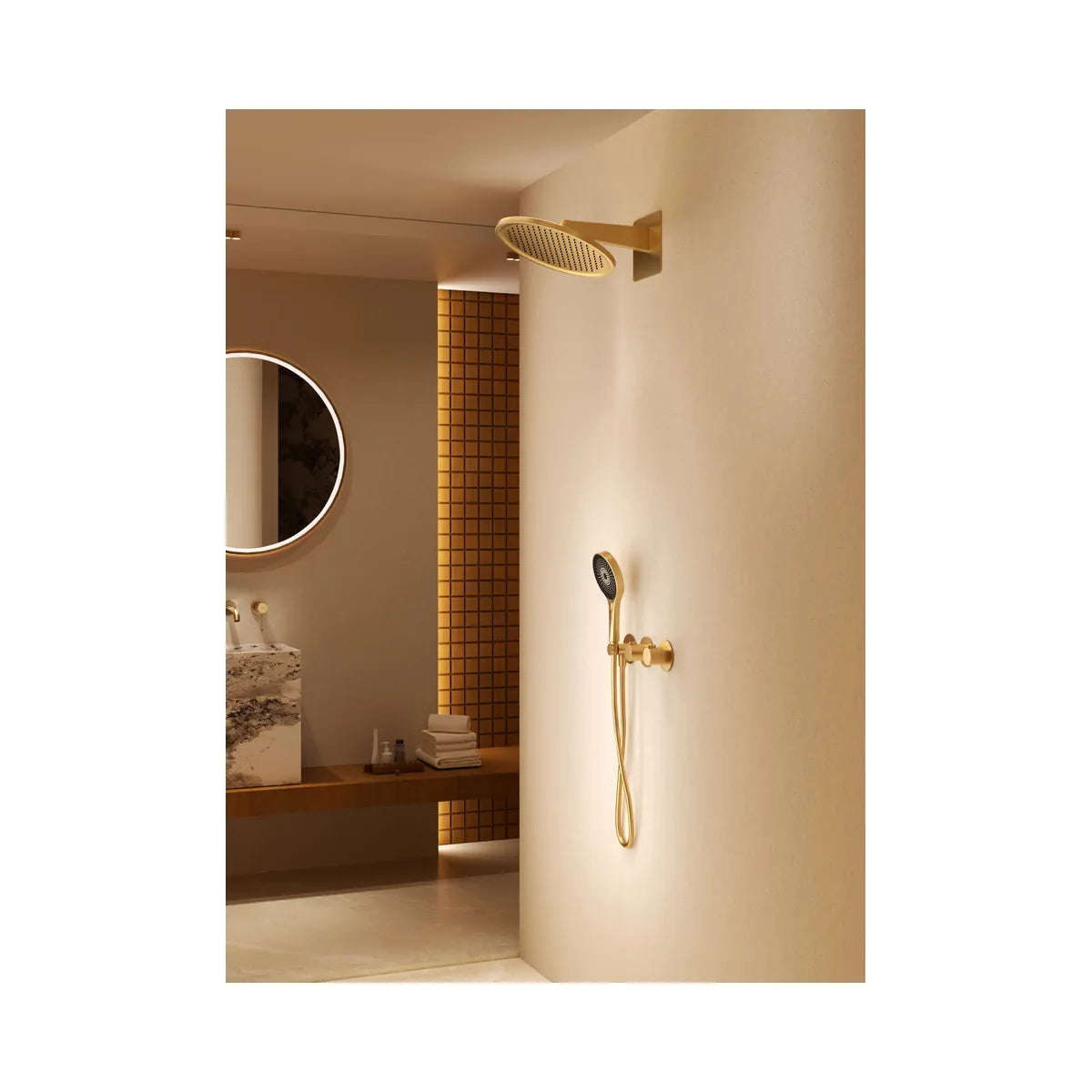 Conjunto Ducha Termostático Imex Bolonia Cromo - ambiente_2 - Imex