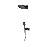 Conjunto ducha termostático empotrado Inari negro mate Imex