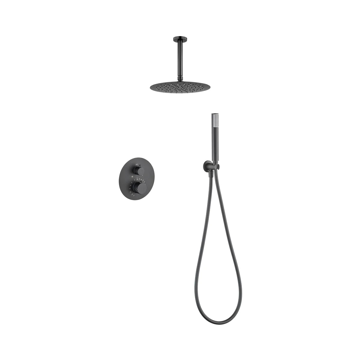 Ducha Termostática Imex Palau Black Gun Metal - Compra - principal - Imex
