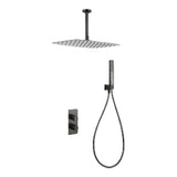 Conjunto ducha termostático empotrado Sassari black gun metal Imex