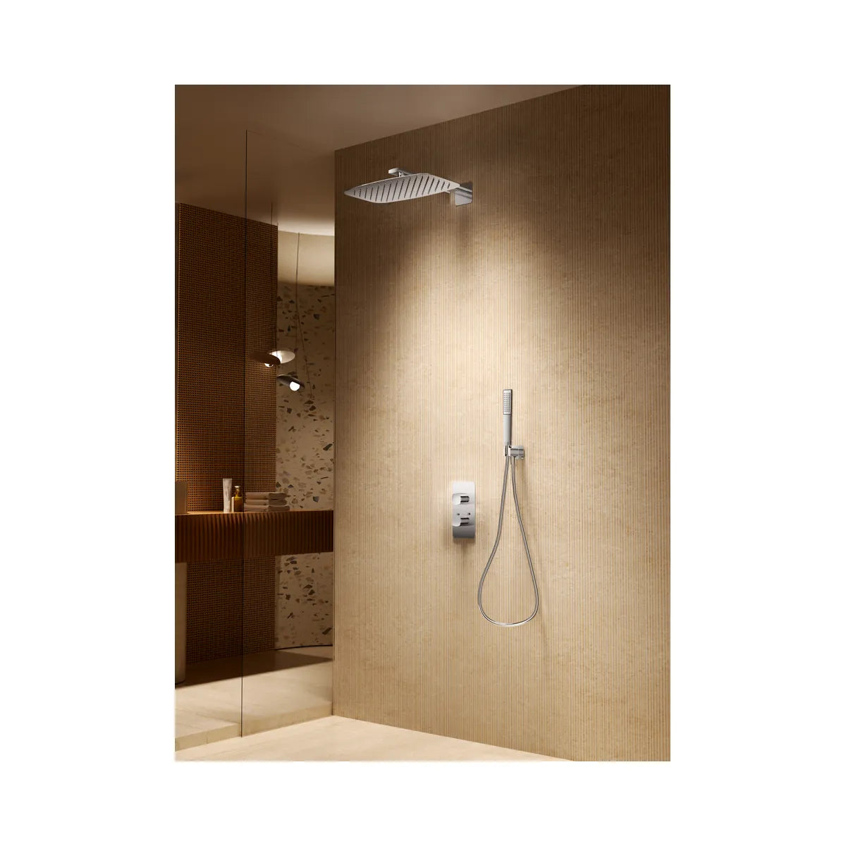 Ducha Termostática Empotrada Imex Toscana Cromo - Merkimarket - ambiente_2 - Imex