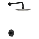 Set monomando empotrado 1 vía Monza con rociador negro mate Imex