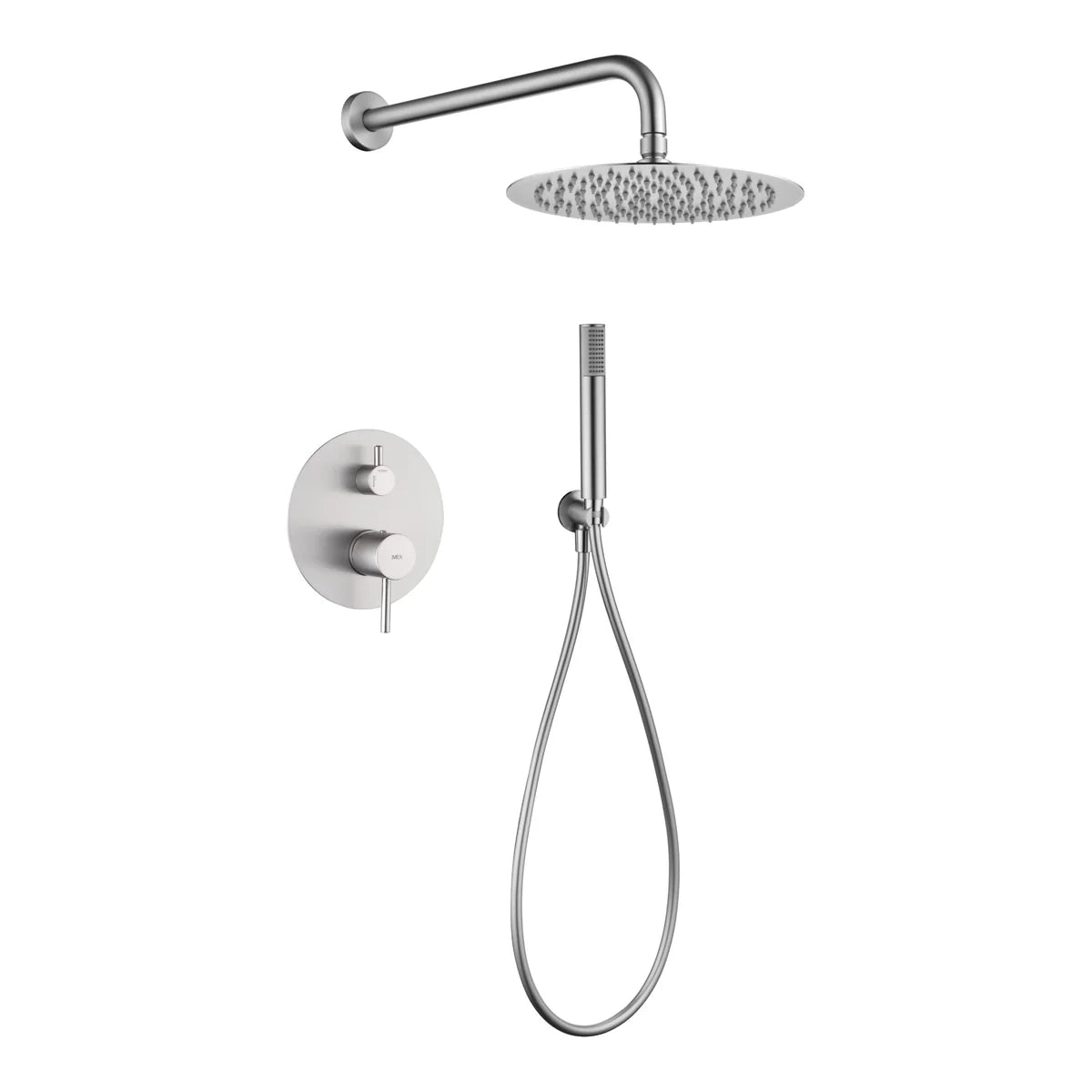 Monza Brushed Nickel Built-in Single Handle Shower Set