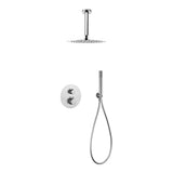 Conjunto Ducha Termostático Empotrado Tívoli Níquel Cepillado Imex