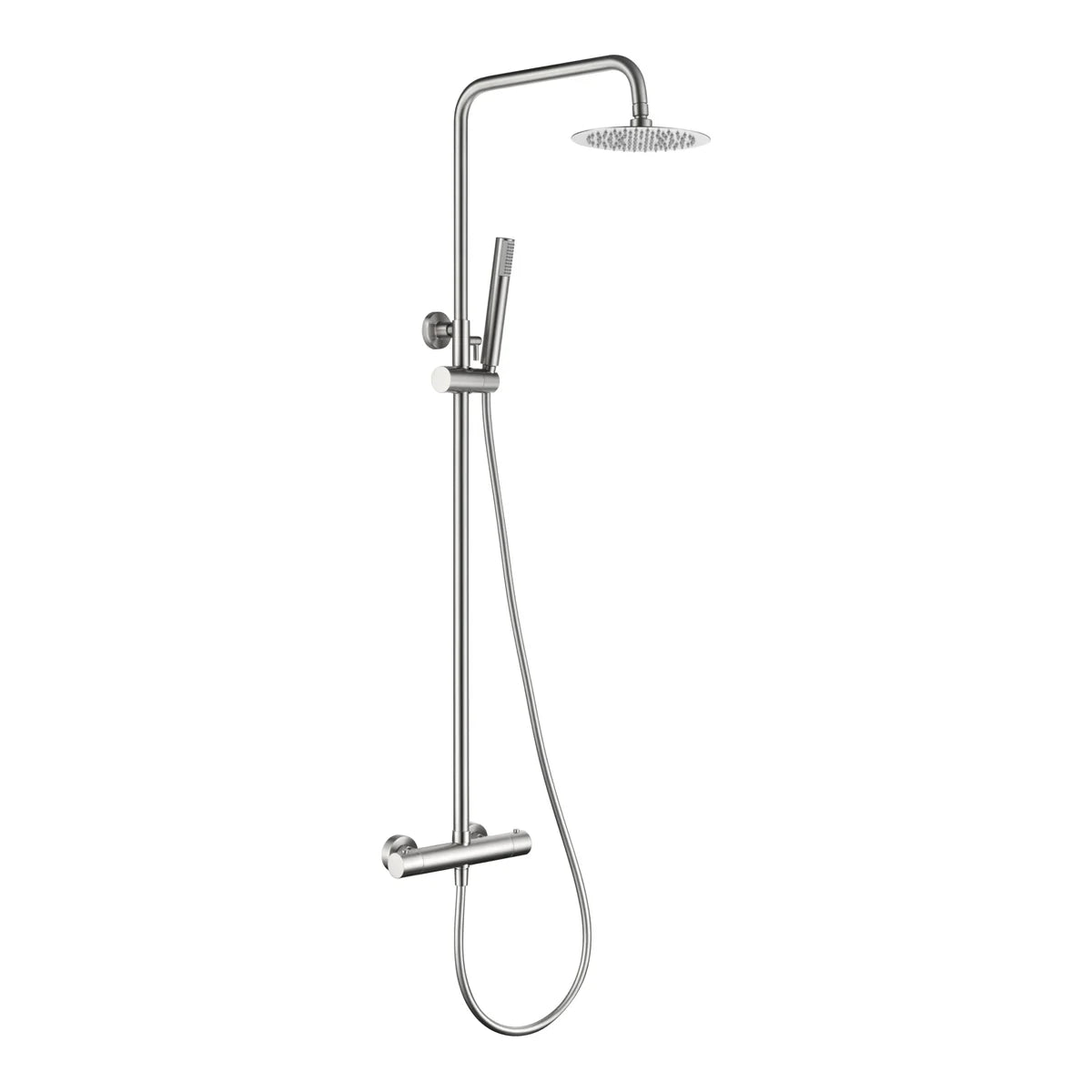 Monza Brushed Nickel Thermostatic Shower Set