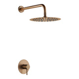 Set Monomando Empotrado 1 Vía Monza Con Rociador Oro rosa cepillado Imex