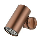 Rociador redondo Ø8cm Tube para ducha empotrada oro rosa cepillado Imex