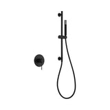 Set monomando empotrado 1 vía Line con mango negro mate Imex