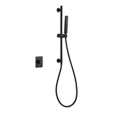 Set monomando empotrado 1 vía Toscana con mango negro mate Imex