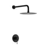 Set monomando empotrado 1 vía Line con rociador negro mate Imex