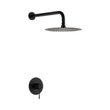 Set monomando empotrado 1 vía Genova con rociador negro mate Imex