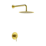 Set monomando empotrado 1 vía Genova con rociador oro cepillado Imex