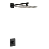 Set monomando empotrado 1 vía Toscana con rociador negro mate Imex