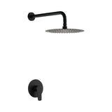 Set monomando empotrado 1 vía Bélgica con rociador negro mate Imex
