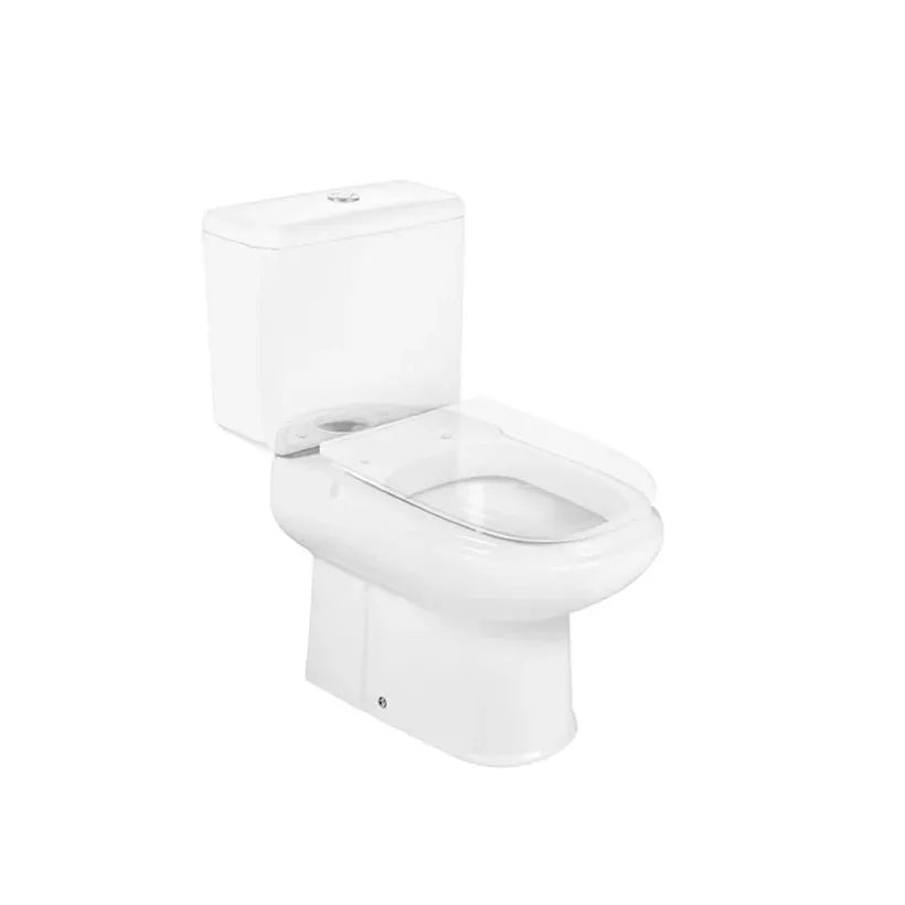 Roca Retro Dama Vaso sanitário completo de 40,5 cm fabricado em porcelana branca
