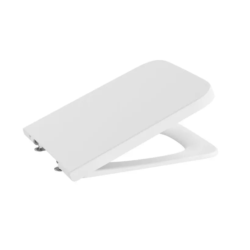 Roca Square Inspira Vaso sanitário de porcelana com caixa alta e acabamento na cor branco fosco Rimless