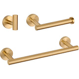 Accesorios de baño oro mate proteccion PVD toallero 40 cm portarrollos perchas a elegir de Valaz
